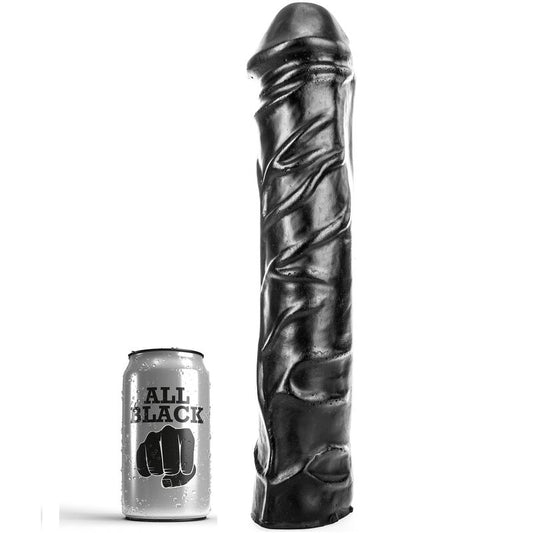 ALL BLACK - DILDO GIGANTE FISTING SUAVE 32 CM