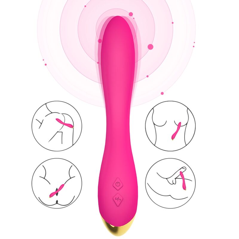 ARMONY - FLAMINGO VIBRADOR MULTIPOSICION FUCSIA